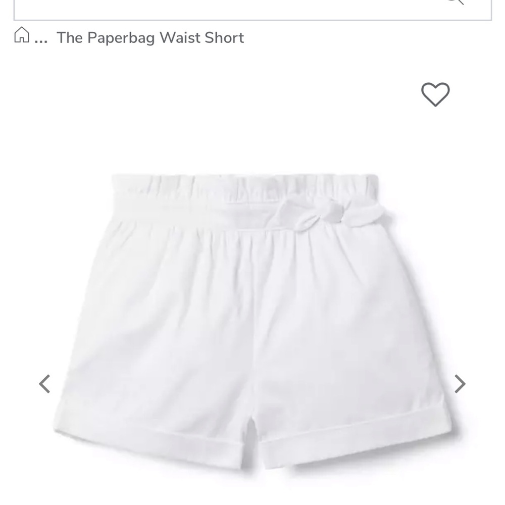 NWT Janie and Jack paperbag waist shirts white size 12-18 months